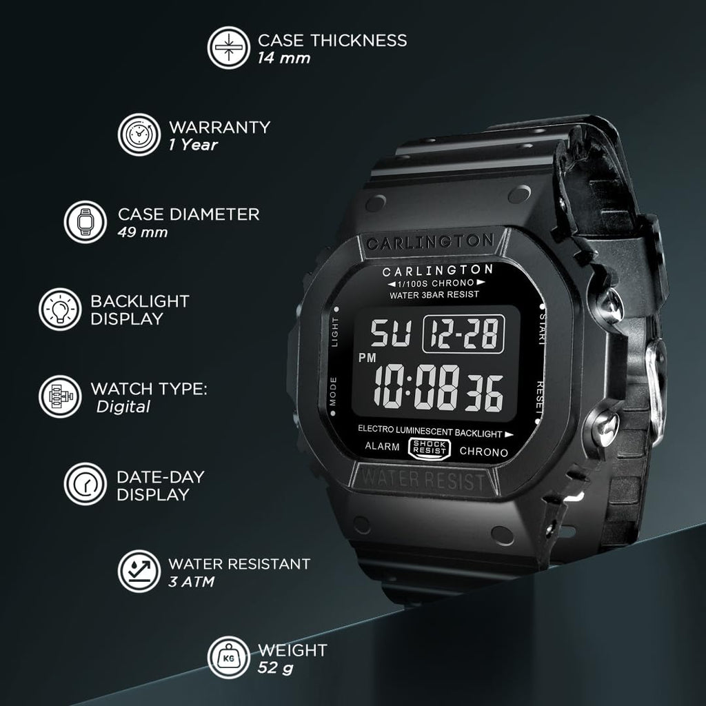 Carlington Digital Sports Watch for Men - CT 1801