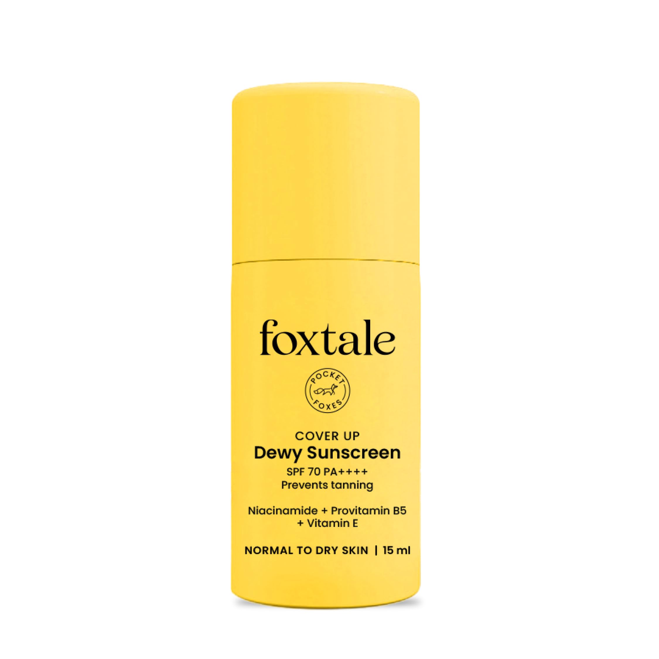 FoxTale SPF 70 Niacinamide Dewy Sunscreen – (15 ml)