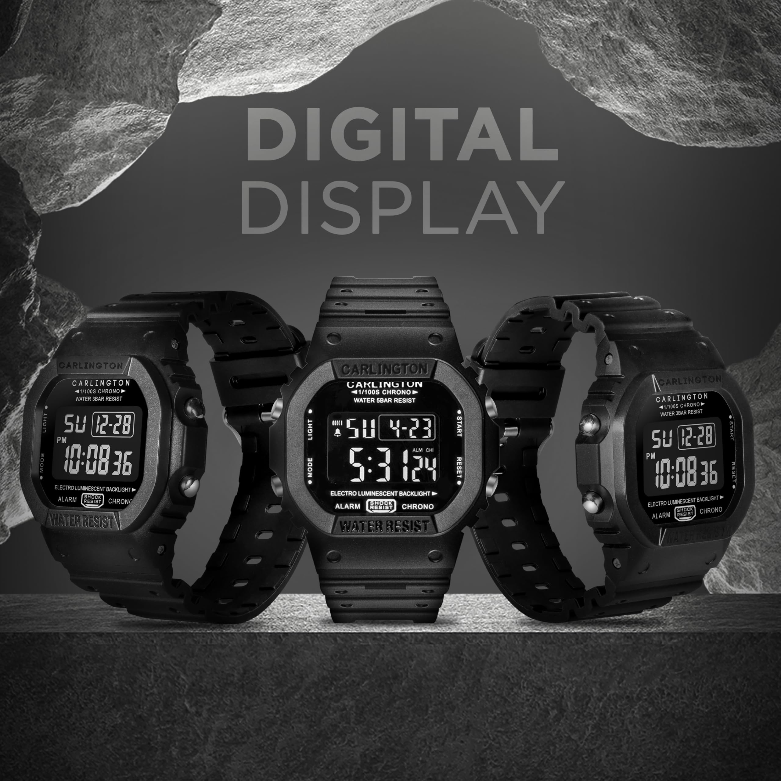 Carlington Digital Sports Watch for Men - CT 1801