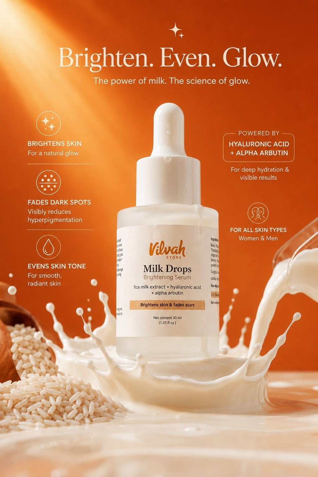 Vilvah Milk Drops Brightening Serum